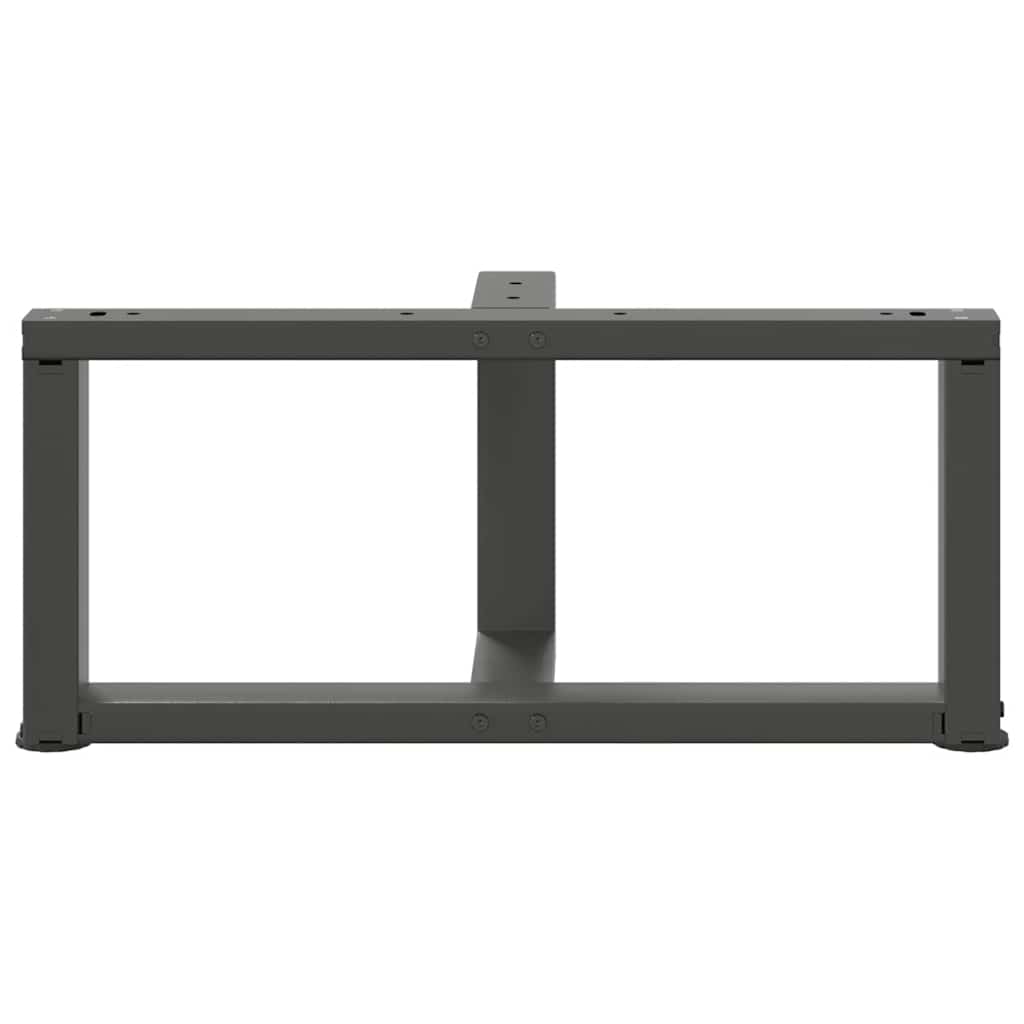 Coffee table legs T-shape 2 pcs. Anthracite 60x25x(30-31) cm steel