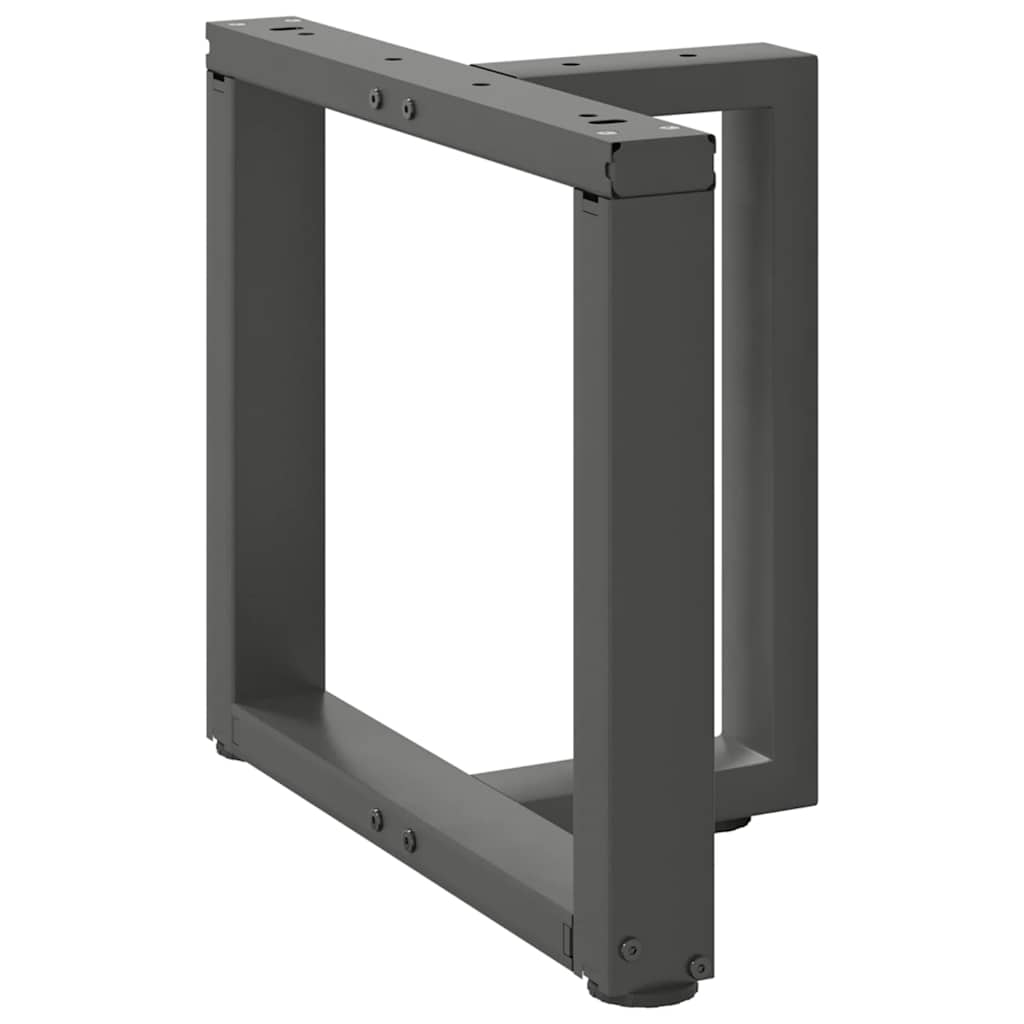 Coffee table legs T-shape 2 pcs. Anthracite 50x25x(42-43) cm steel