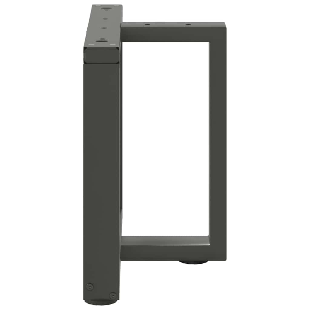 Coffee table legs T-shape 2 pcs. Anthracite 50x25x(42-43) cm steel
