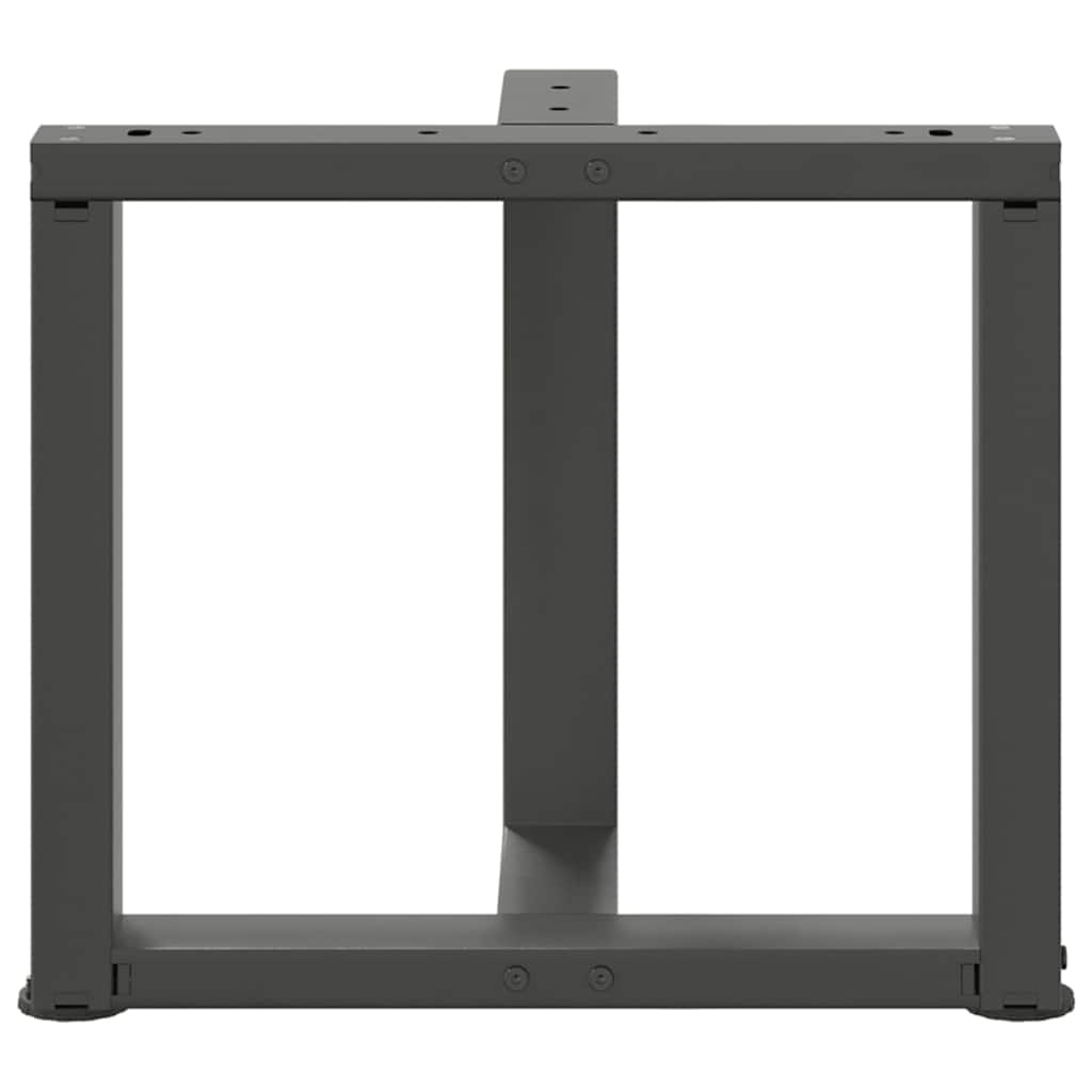 Coffee table legs T-shape 2 pcs. Anthracite 50x25x(42-43) cm steel