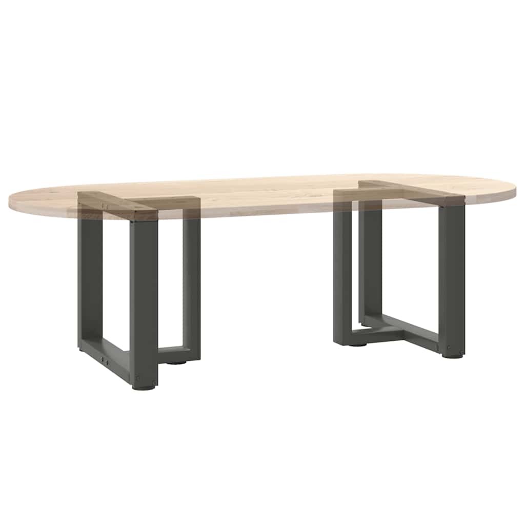 Coffee table legs T-shape 2 pcs. Anthracite 50x25x(42-43) cm steel