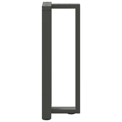 Konsolentischbeine T-Form 2Stk. Anthrazit 38x25x(72-73)cm Stahl