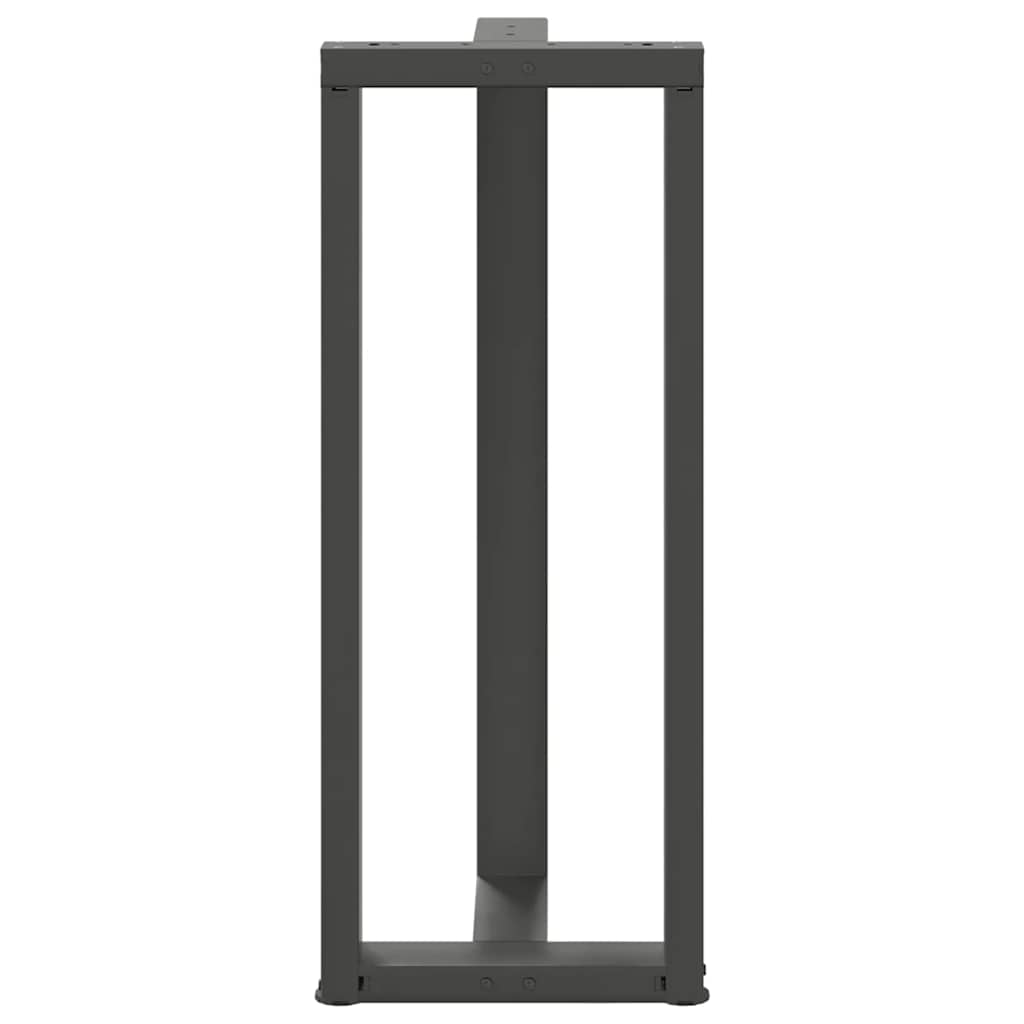 Bartischbeine T-Form 2 Stk. Anthrazit 40x35x(100-101) cm Stahl