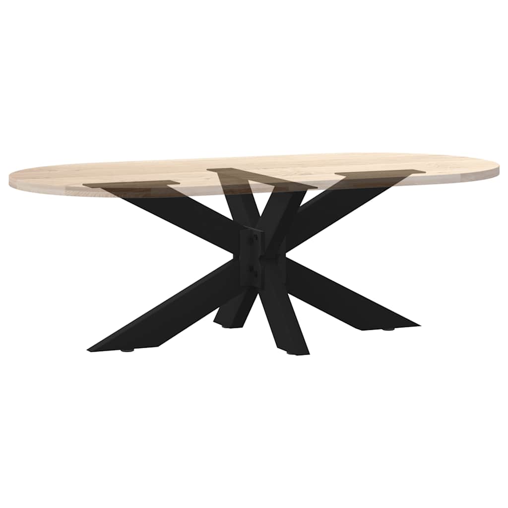 Pied de table basse en forme d'araignée noir 98x58x(42-43) cm acier
