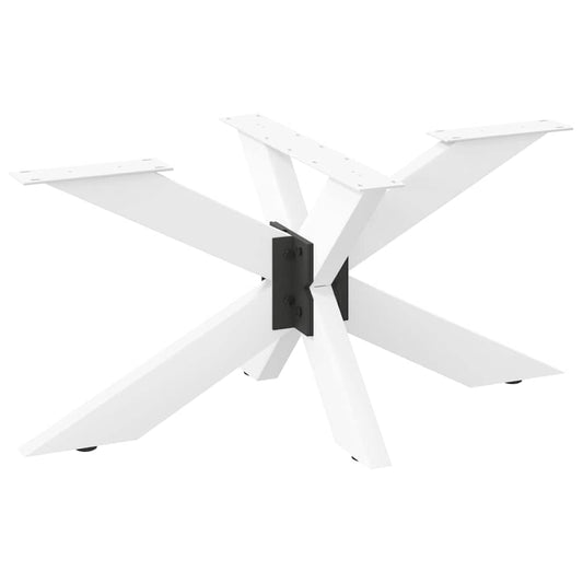 Pied de table basse en forme d'araignée blanc 98x58x(42-43) cm acier