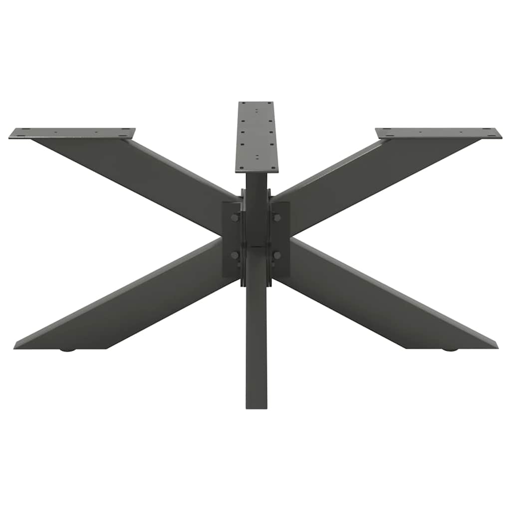 Couchtischbein in Spinnenform Anthrazit 98x58x(42-43) cm Stahl