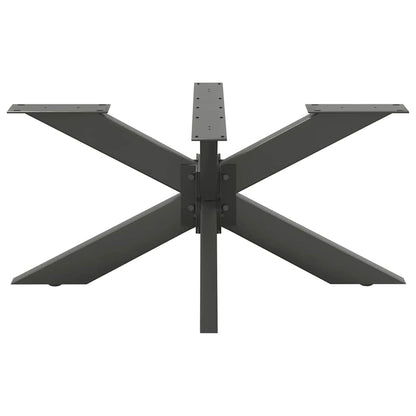Couchtischbein in Spinnenform Anthrazit 98x58x(42-43) cm Stahl