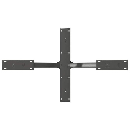 Couchtischbein in Spinnenform Anthrazit 98x58x(42-43) cm Stahl
