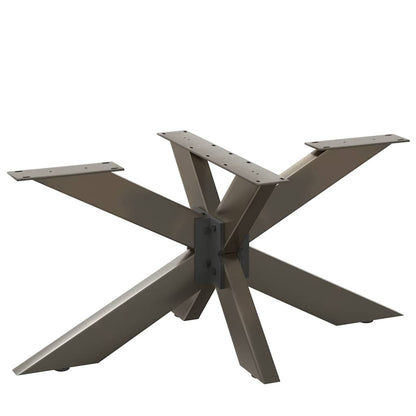Couchtischbein in Spinnenform Naturstahl 98x58x(42-43) cm Stahl