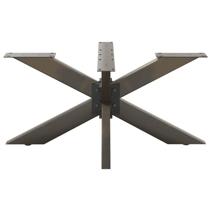 Couchtischbein in Spinnenform Naturstahl 98x58x(42-43) cm Stahl