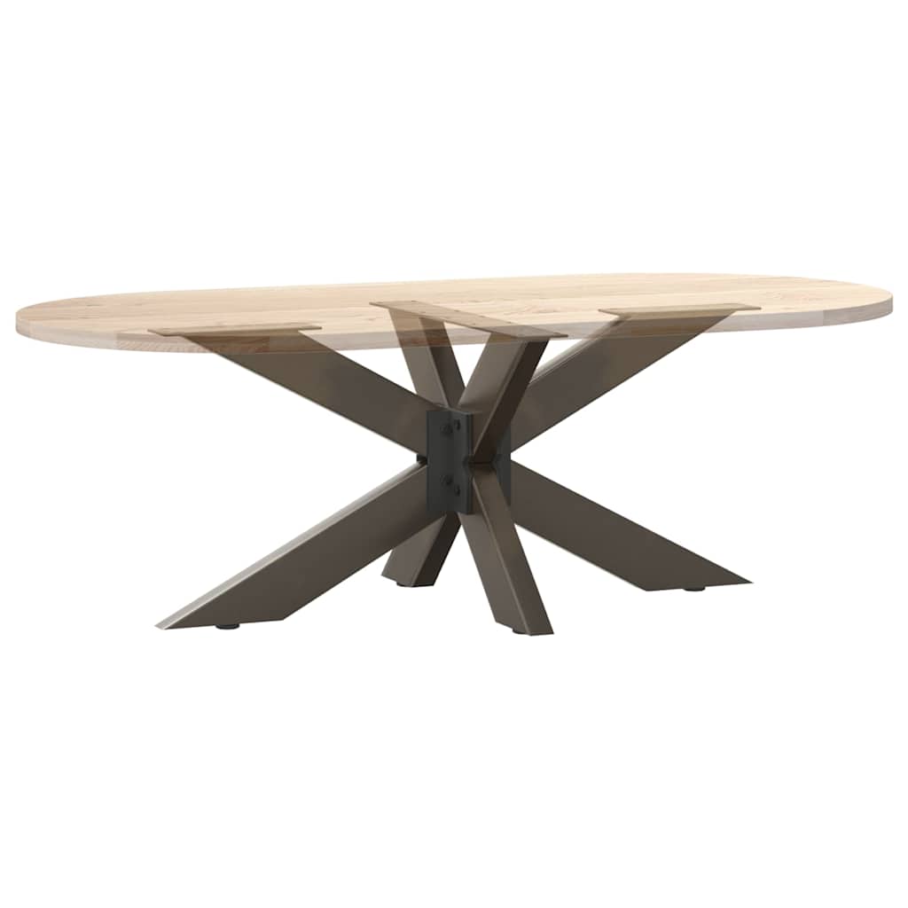 Couchtischbein in Spinnenform Naturstahl 98x58x(42-43) cm Stahl