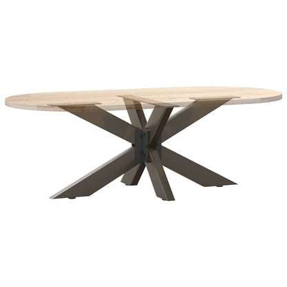 Couchtischbein in Spinnenform Naturstahl 98x58x(42-43) cm Stahl