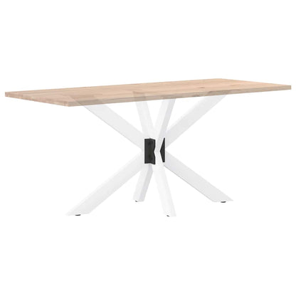 Esstischbein in Spinnenform Weiß 120x68x(72-73) cm Stahl