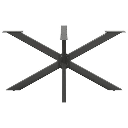 Esstischbein in Spinnenform Anthrazit 150x78x(72-73) cm Stahl