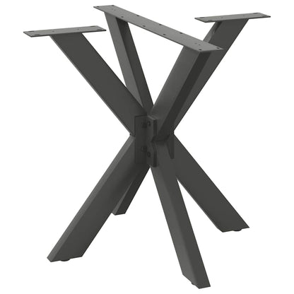 Esstischbein in Spinnenform Anthrazit 85x85x(72-73) cm Stahl