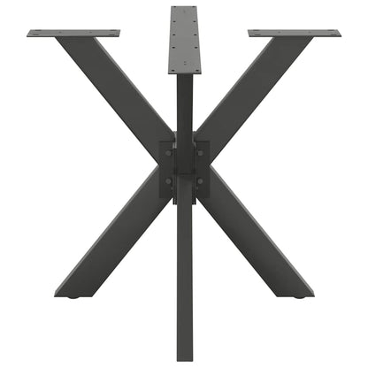 Esstischbein in Spinnenform Anthrazit 85x85x(72-73) cm Stahl