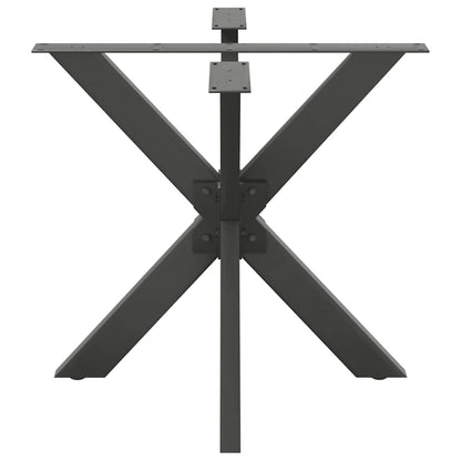 Esstischbein in Spinnenform Anthrazit 85x85x(72-73) cm Stahl