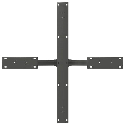 Esstischbein in Spinnenform Anthrazit 85x85x(72-73) cm Stahl
