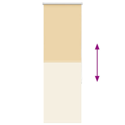 Verdunkelungsrollo Beige 60x130cm Stoffbreite 55,7 cm Polyester