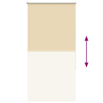 Verdunkelungsrollo Beige 75x130cm Stoffbreite 70,7 cm Polyester