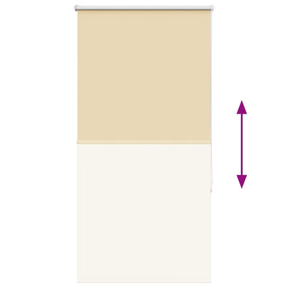 Verdunkelungsrollo Beige 85x130cm Stoffbreite 80,7 cm Polyester