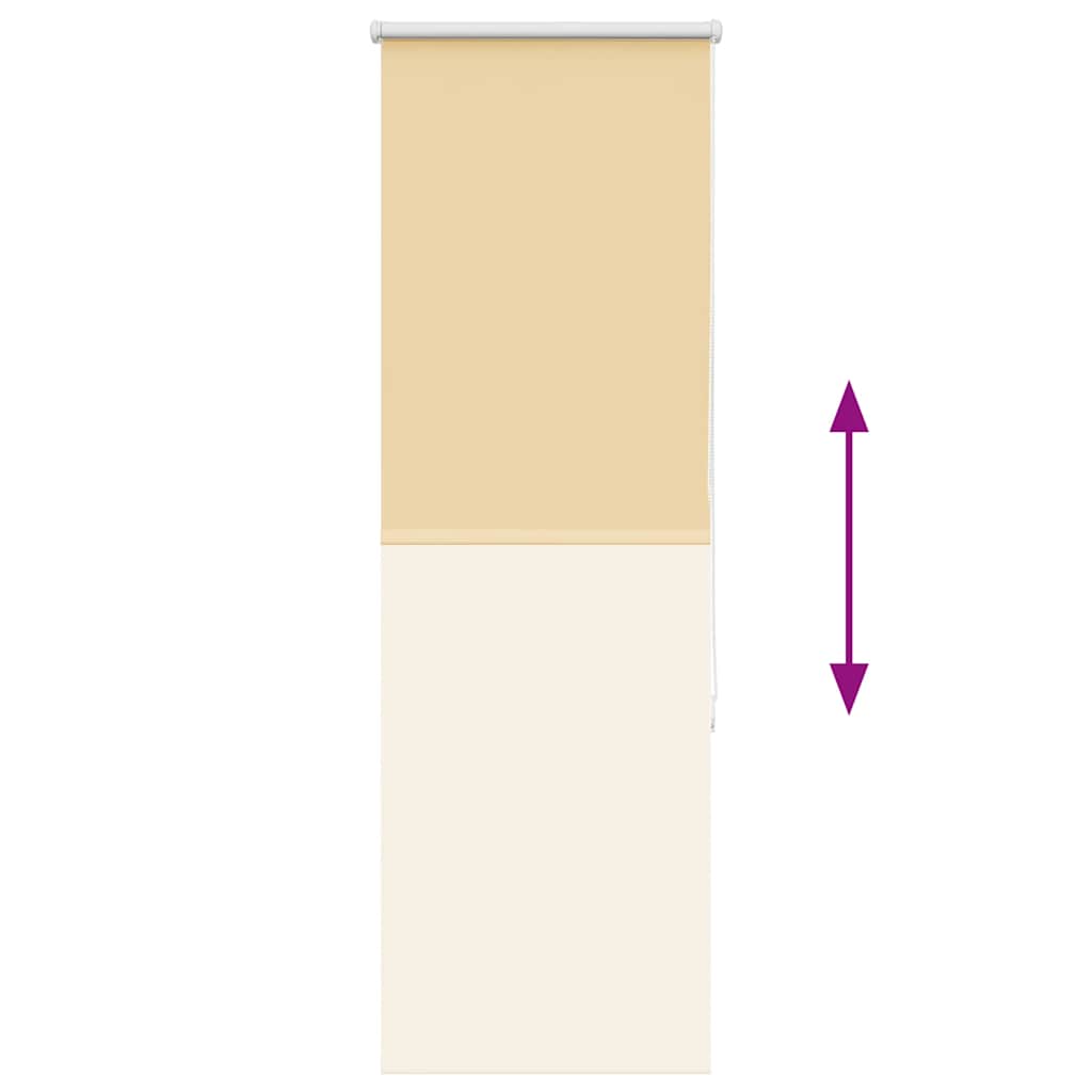 Verdunkelungsrollo Beige 50x175cm Stoffbreite 45,7 cm Polyester
