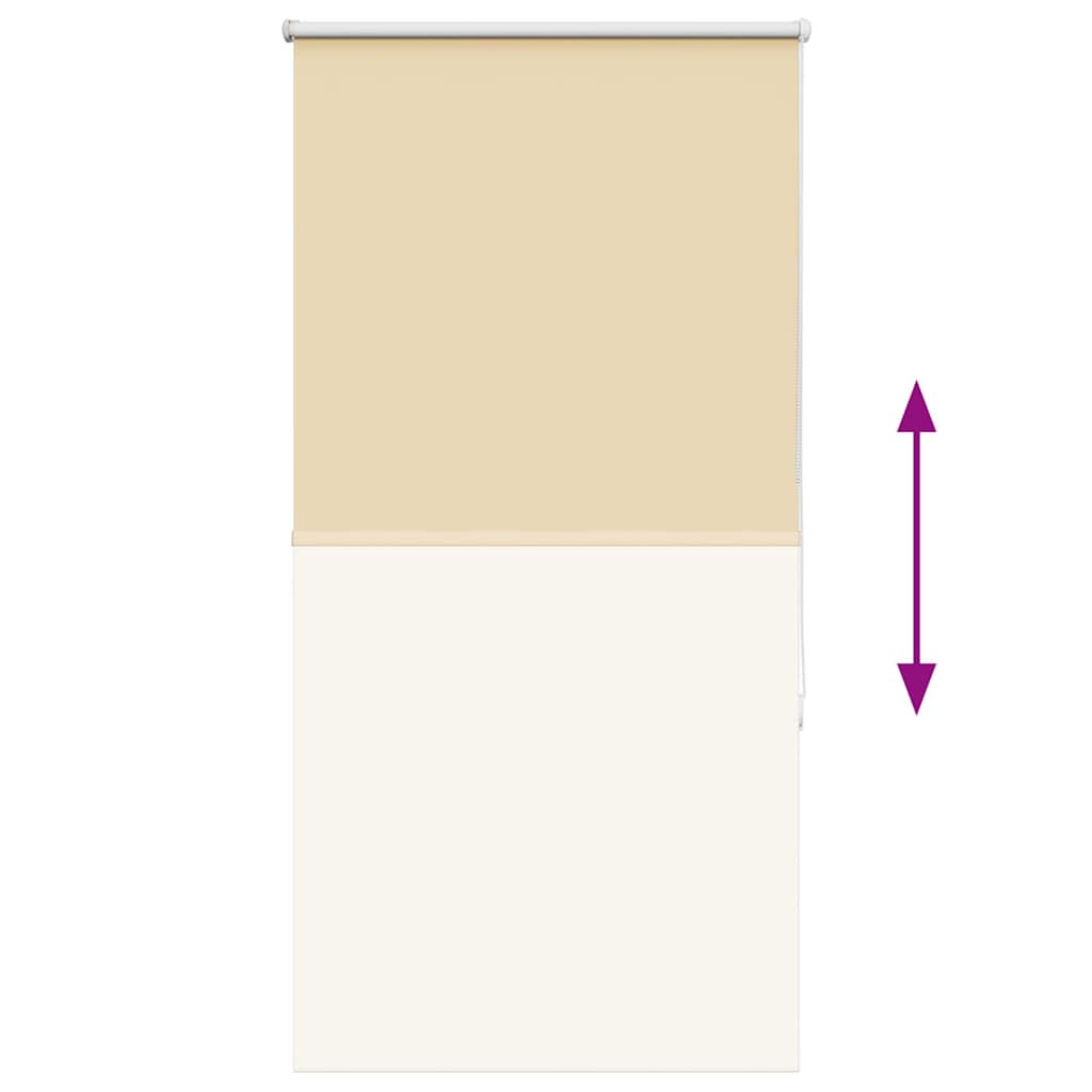 Verdunkelungsrollo Beige 80x175cm Stoffbreite 75,7 cm Polyester