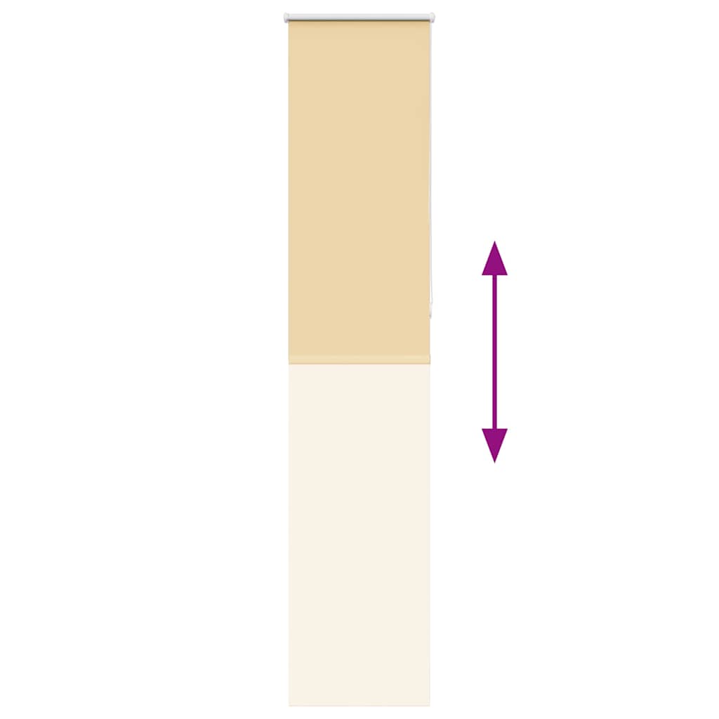 Verdunkelungsrollo Beige 50x210cm Stoffbreite 45,7 cm Polyester
