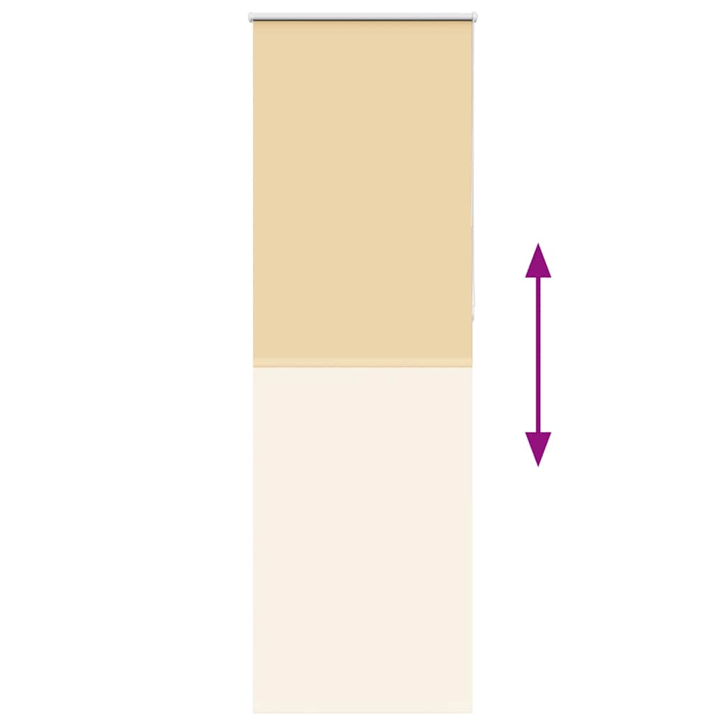 Verdunkelungsrollo Beige 65x210cm Stoffbreite 60,7 cm Polyester