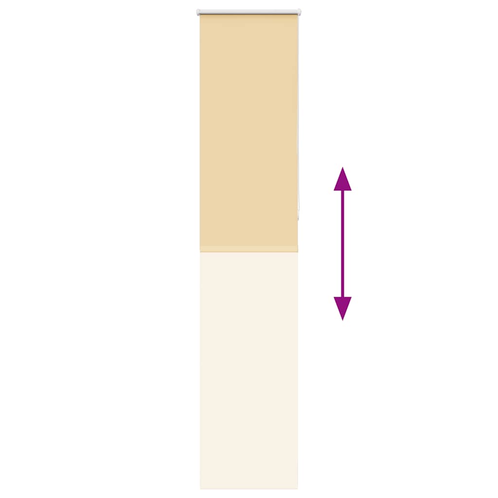Verdunkelungsrollo Beige 50x230cm Stoffbreite 45,7 cm Polyester