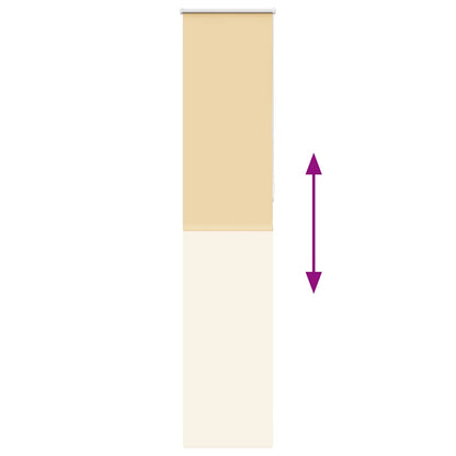 Verdunkelungsrollo Beige 50x230cm Stoffbreite 45,7 cm Polyester