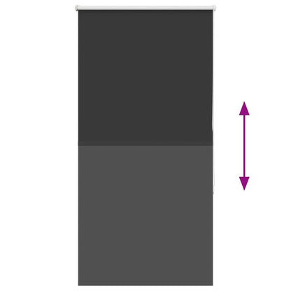 Verdunkelungsrollo Schwarz 75x130 cm Stoffbreite 70,7 cm
