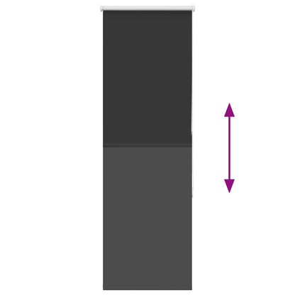Verdunkelungsrollo Schwarz 60x150 cm Stoffbreite 55,7 cm