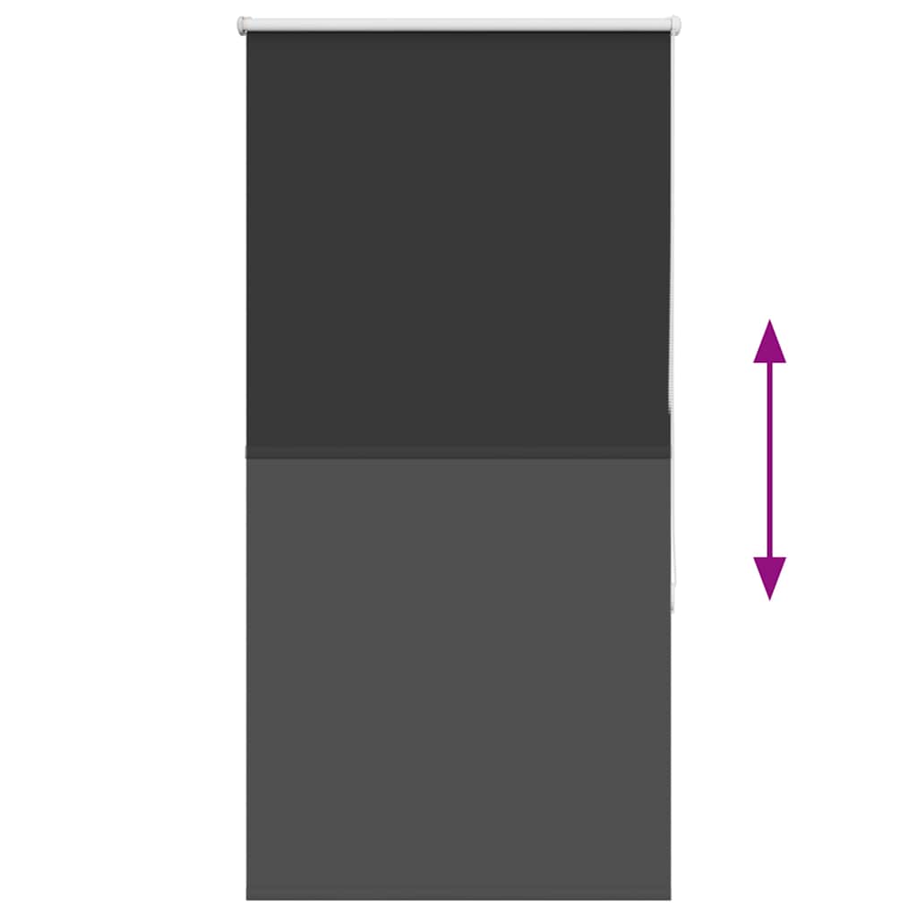 Verdunkelungsrollo Schwarz 70x150 cm Stoffbreite 65,7 cm
