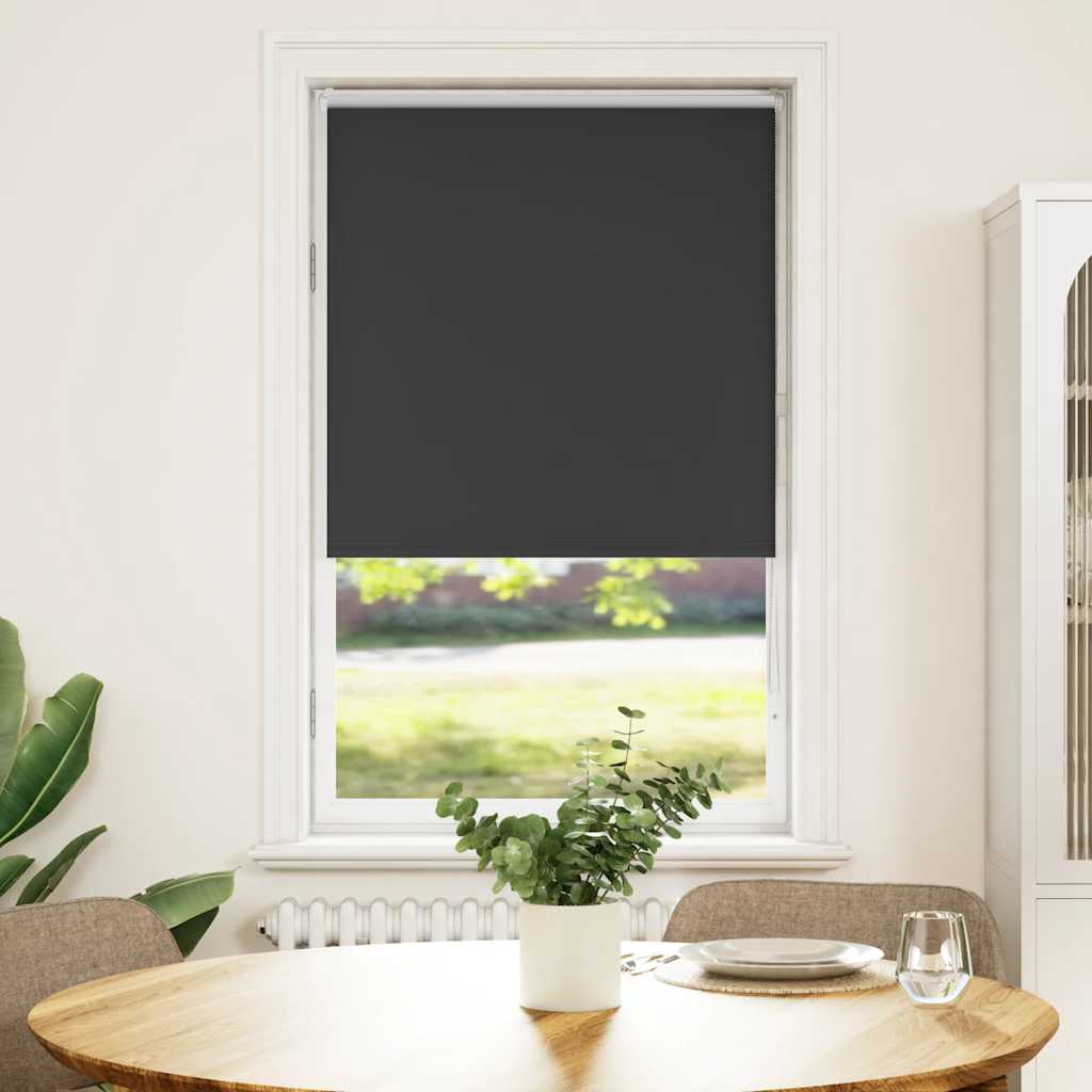 Verdunkelungsrollo Schwarz 80x150 cm Stoffbreite 75,7 cm
