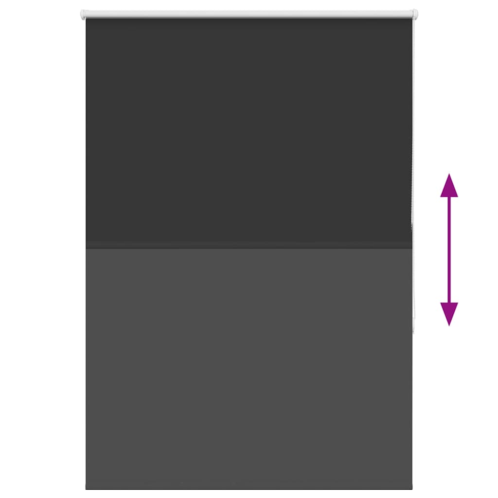 Verdunkelungsrollo Schwarz 105x175 cm Stoffbreite 100,7 cm