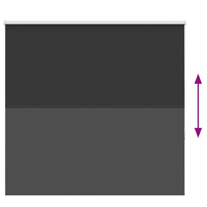 Verdunkelungsrollo Schwarz 150x175 cm Stoffbreite 146,6 cm