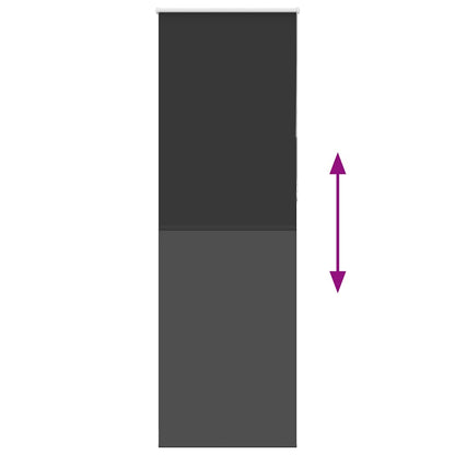 Verdunkelungsrollo Schwarz 70x210 cm Stoffbreite 65,7 cm