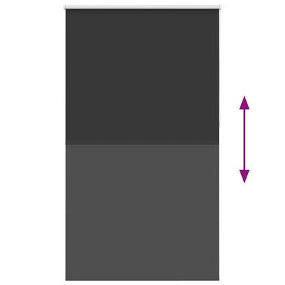 Verdunkelungsrollo Schwarz 125x210 cm Stoffbreite 121,6 cm