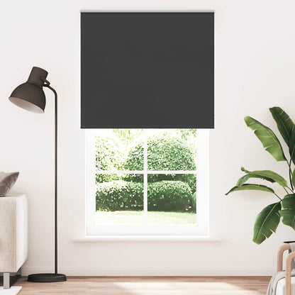 Verdunkelungsrollo Schwarz 125x210 cm Stoffbreite 121,6 cm