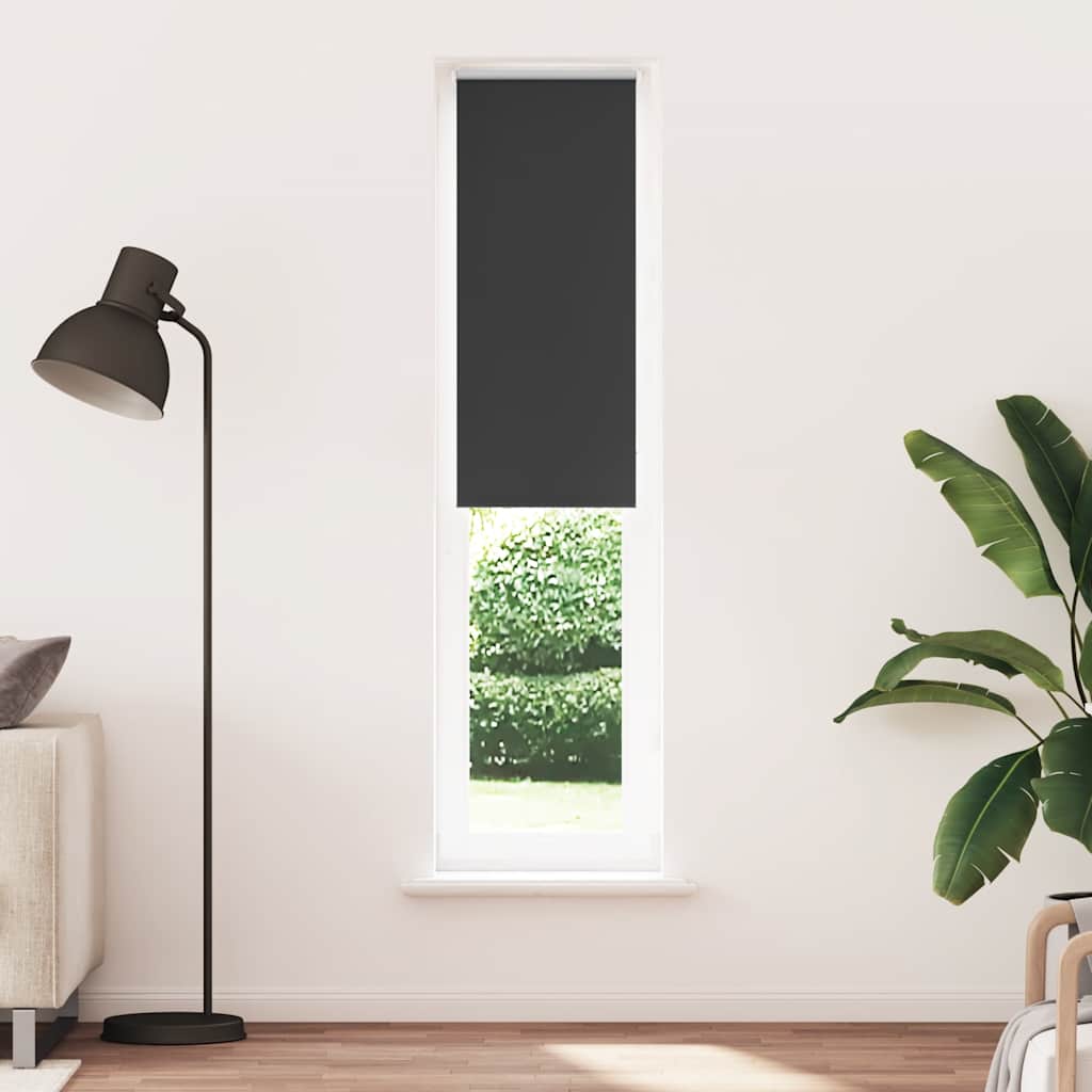 Verdunkelungsrollo Schwarz 45x230 cm Stoffbreite 40,7 cm