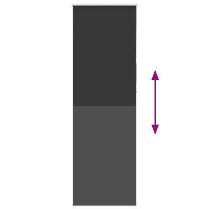 Verdunkelungsrollo Schwarz 70x230 cm Stoffbreite 65,7 cm