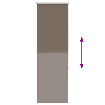 Verdunkelungsrollo Kaffeebraun 55x130cm Stoffbreite 50,7 cm
