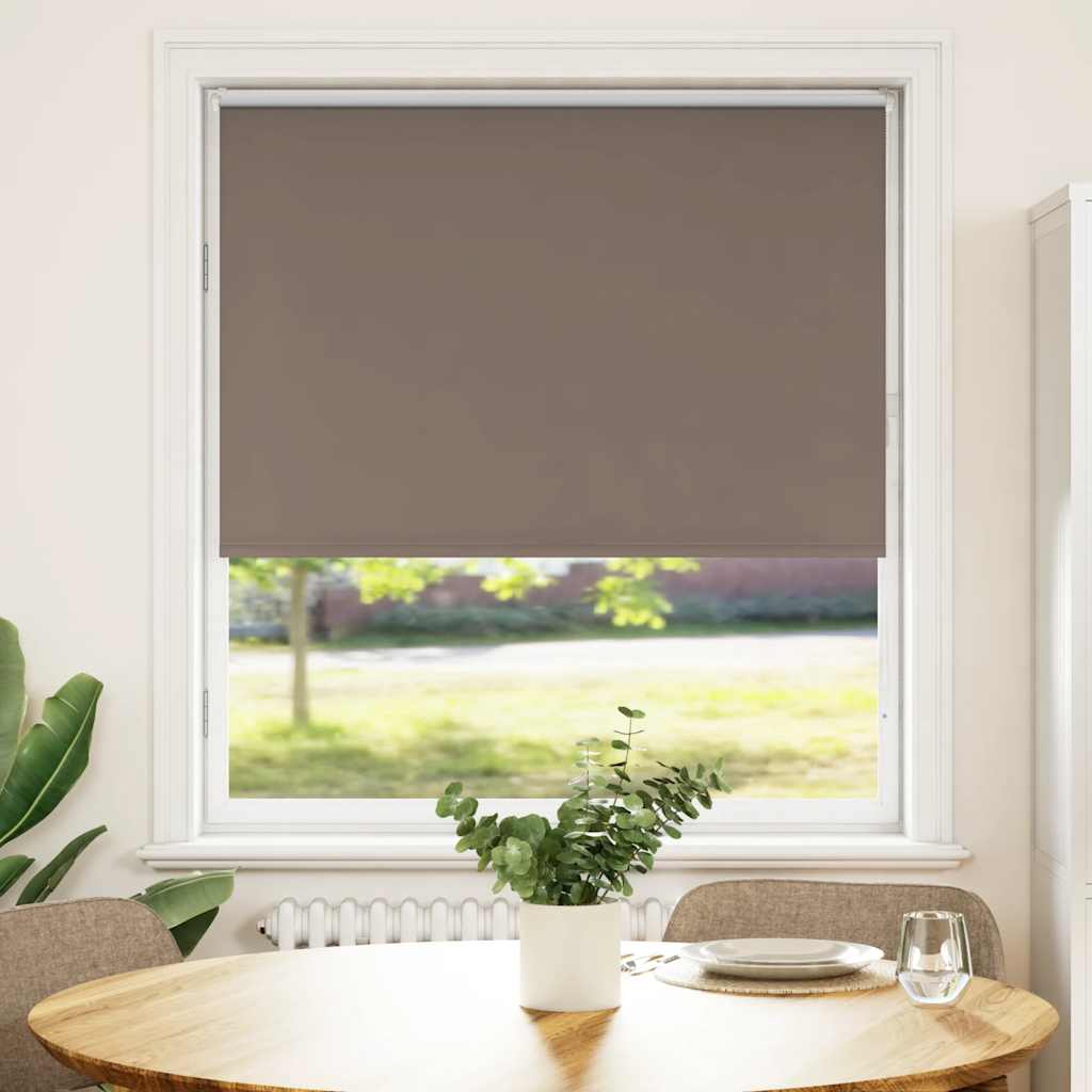 Verdunkelungsrollo Kaffeebraun 100x130cm Stoffbreite 95,7cm