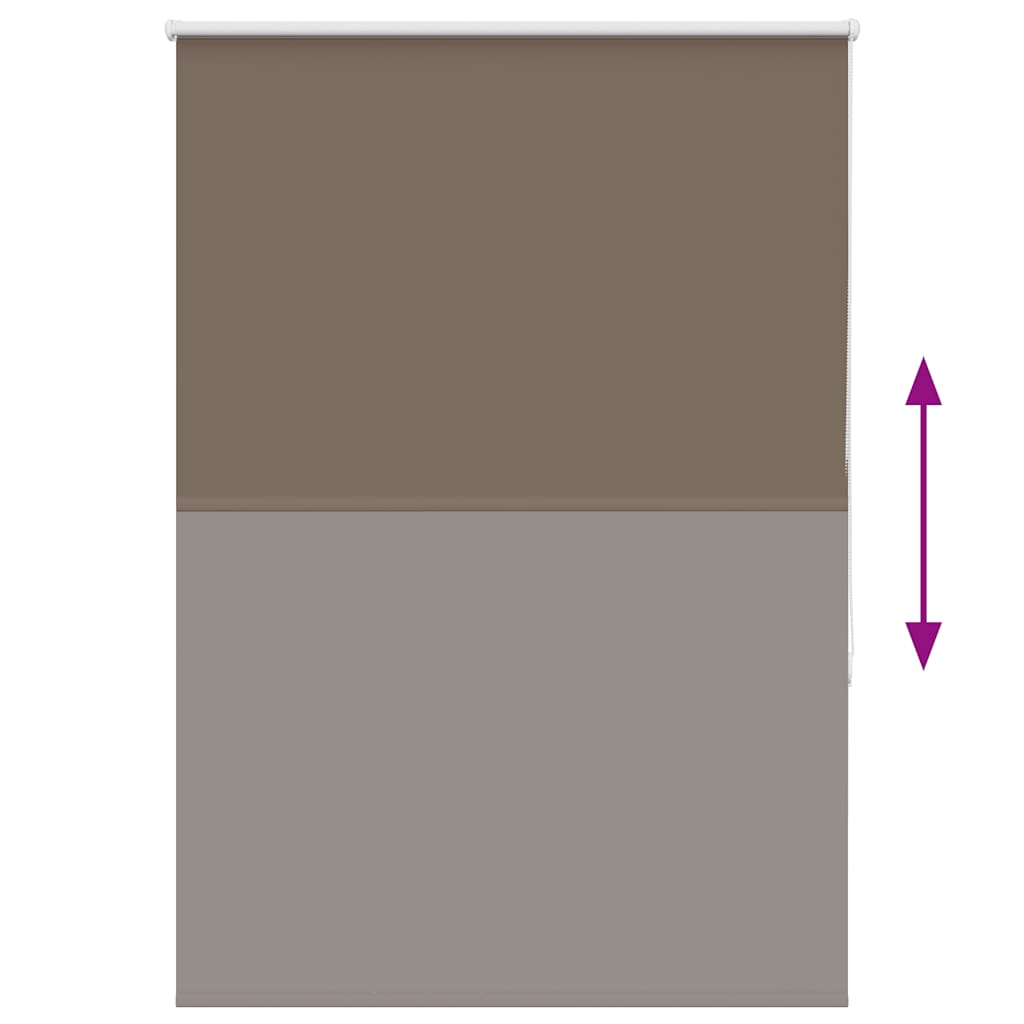 Verdunkelungsrollo Kaffeebraun 115x130cm Stoffbreite 110,7cm