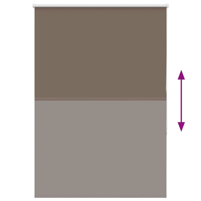 Verdunkelungsrollo Kaffeebraun 115x130cm Stoffbreite 110,7cm