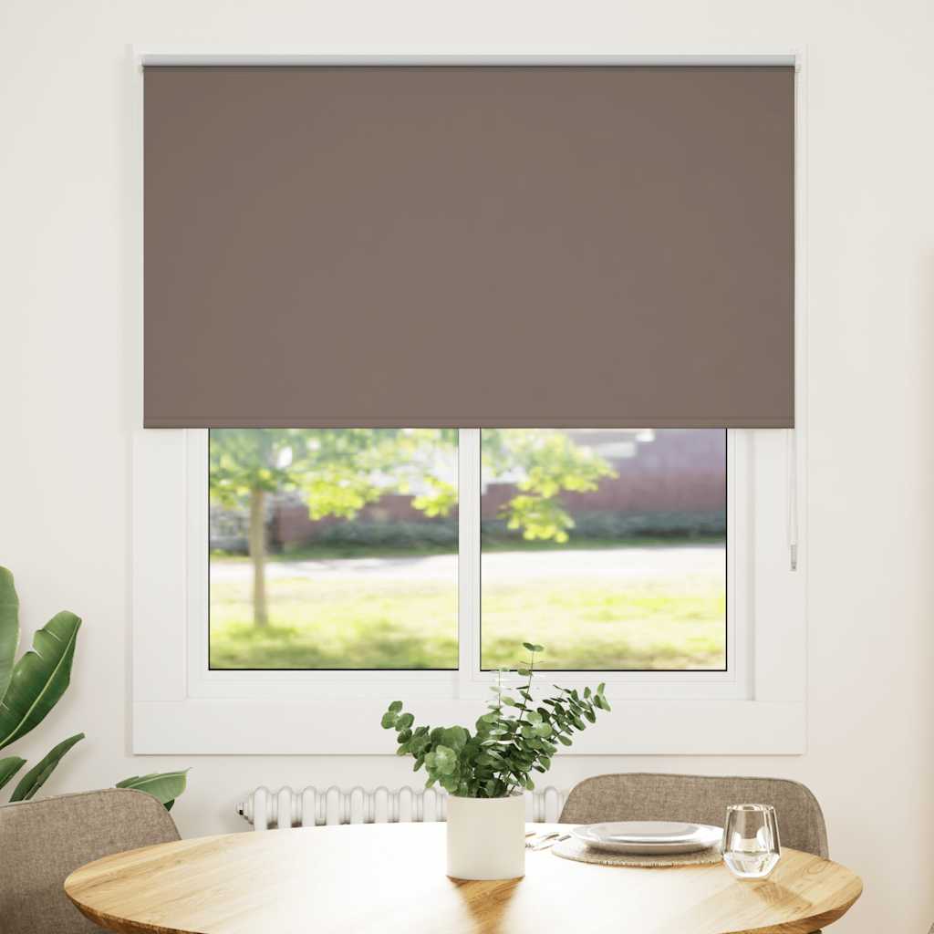 Verdunkelungsrollo Kaffeebraun 120x130cm Stoffbreite 116,6cm
