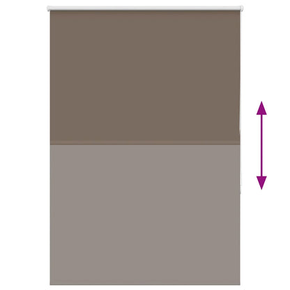 Verdunkelungsrollo Kaffeebraun 110x150 cm Stoffbreite 105,7 cm