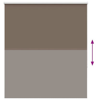 Verdunkelungsrollo Kaffeebraun 120x150 cm Stoffbreite 116,6 cm
