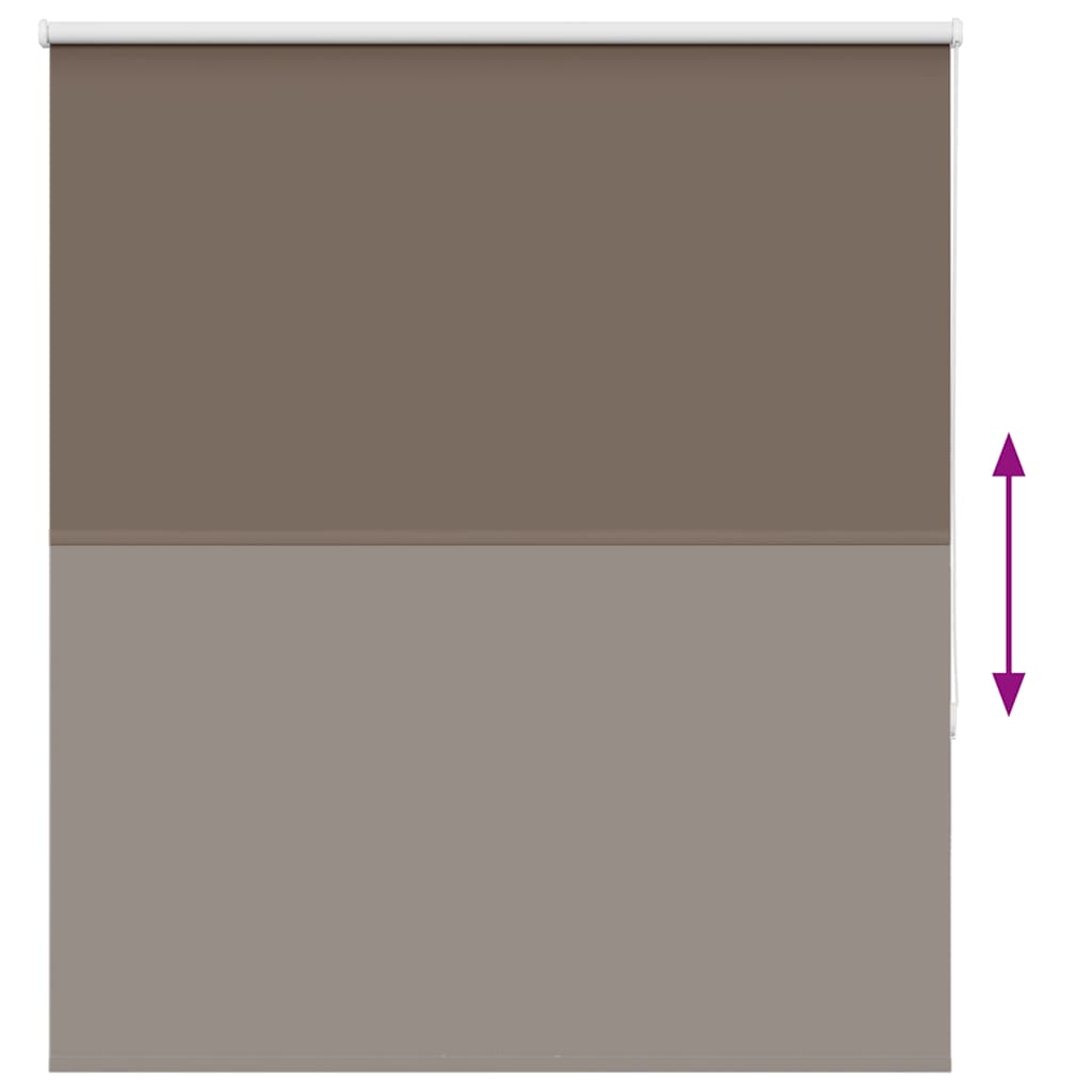 Verdunkelungsrollo Kaffeebraun 125x150 cm Stoffbreite 121,6 cm